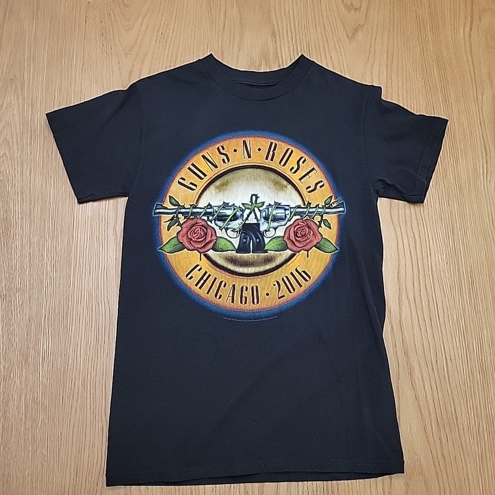 Guns N' Roses 2016 Reunion Tour Chicago Concert T-Shirt‎ Small 100% Cotton